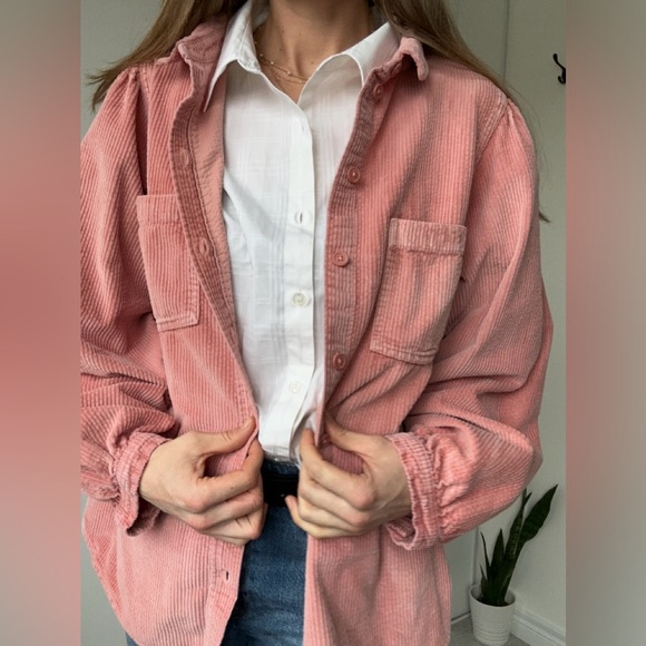 Pink Corduroy Shacket - Picture 6 of 6